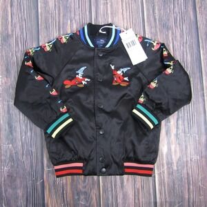 Stella McCartney x Disney NEW NWT Kids 4 Snap Button Black Fantasia Jacket